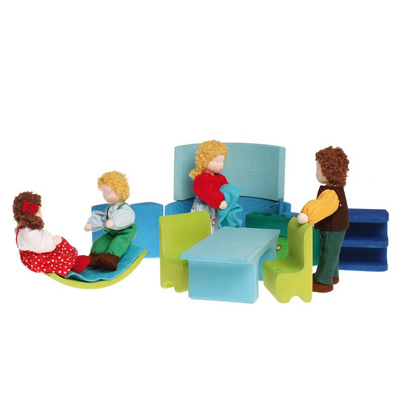 Dom mobilny 3+, różowo-pomarańczowy, Grimm's