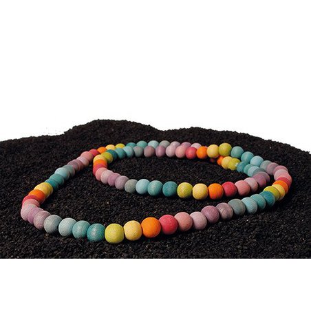 Drewniane Koraliki 120 szt. 3+, pastelowe, Grimm's