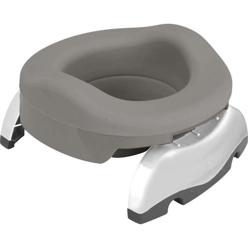 Wkład składany silikonowy na nocnik, szary, Potette Plus