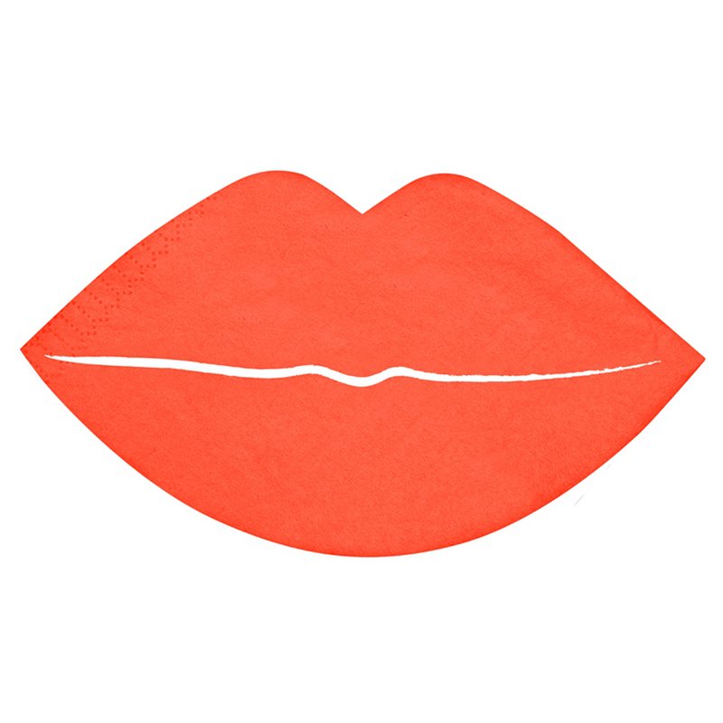 Meri Meri - Serwetki Usta różowe