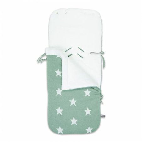 Baby's Only, Star Śpiworek do fotelika samochodowego 0+, Miętowy/Biały, WYPRZEDAŻ -50% BABY'S ONLY Baby's Only, Star Śpiworek do fotelika samochodowego 0+, Miętowy/Biały, WYPRZEDAŻ -50% BABY'S ONLY