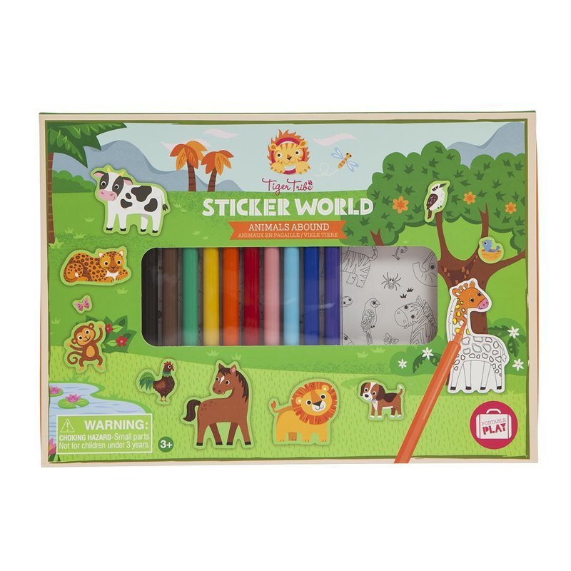 Tiger Tribe® - Naklejki do samodzielnego pomalowania: Zwierzęta