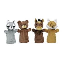 Goki® - GOKI Pacynki na rękę welurki