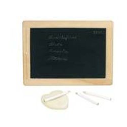 Goki® - Mała tablica, zestaw z kredą i gąbką, Goki 58952
