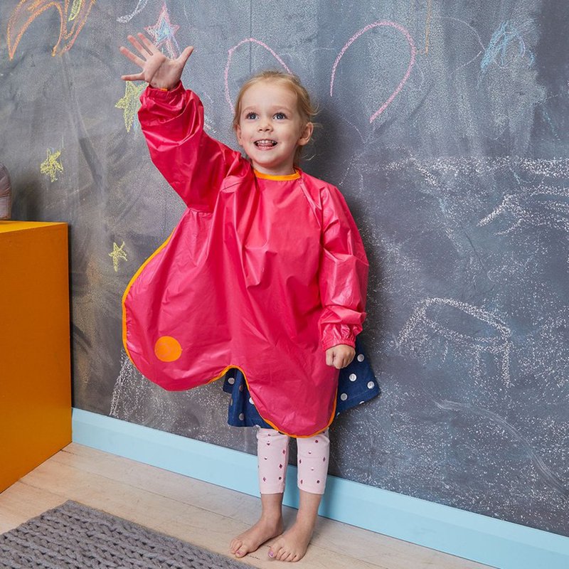 Fartuszek-śliniaczek wodoodporny z rękawami, Strawberry Shake, b.box