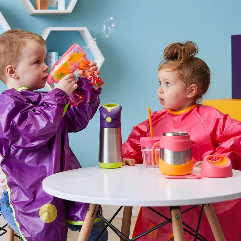 Fartuszek-śliniaczek wodoodporny z rękawami, Strawberry Shake, b.box