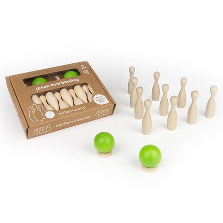 Milaniwood -  Mini Kręgle, 4l+ milaniwood
