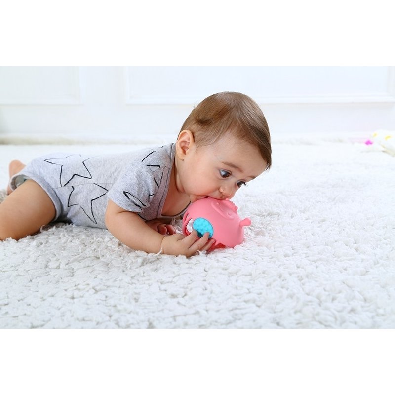 Smily Mia Gryzak Zabawka Hipopotam Pink