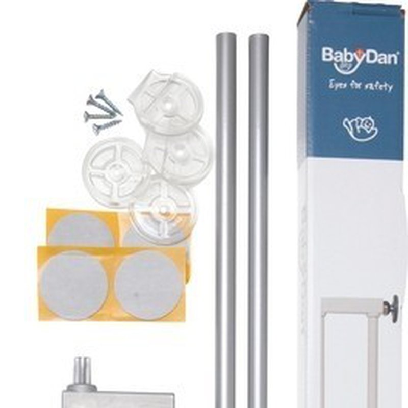 Rozszerzenie bramki Baby Dan AVANTGARDE BUK 14 cm, srebrny