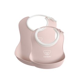 BABYBJORN - zestaw śliniaków mały/duży - Powder Pink