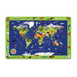 Crocodile Creek® - Podkładka, motyw zwierzęta świata, Crocodile Creek