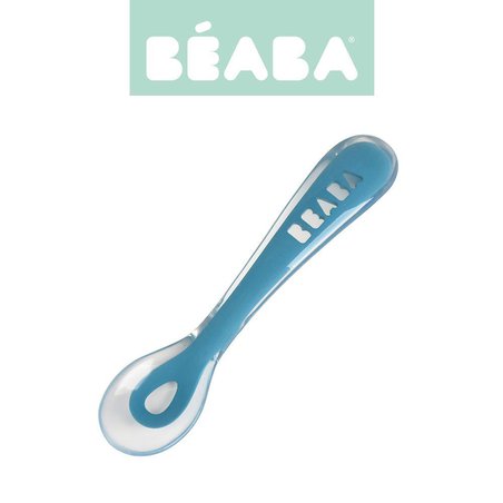 Beaba, Łyżeczka silikonowa 8m+ blue
