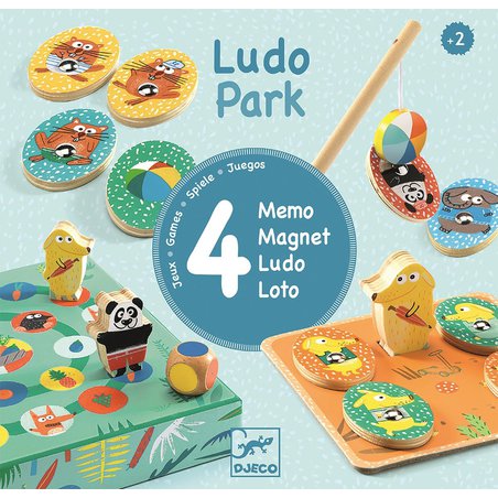 Djeco - Zestaw 4 gier LudoPark DJ01698