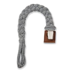 Hi Little One - warkoczykowa zawieszka do smoczka Pacifer holder Grey