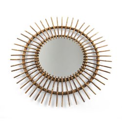 CHILDHOME - Lustro rattanowe Aura 90 cm