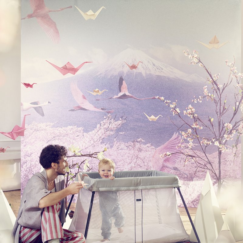 BABYBJORN - łóżeczko turystyczne LIGHT - srebrny