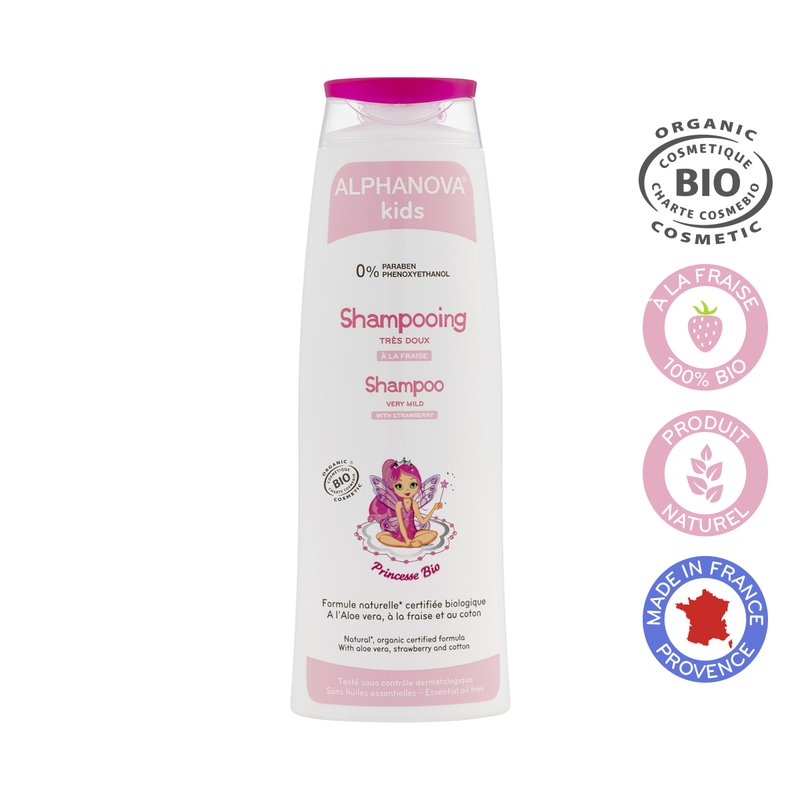 ALPHANOVA KIDS - Alphanova Princesse Szampon do Włosów dla Dziewczynek, 250ml