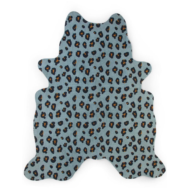 CHILDHOME - Dywan Leopard 145x160 blue