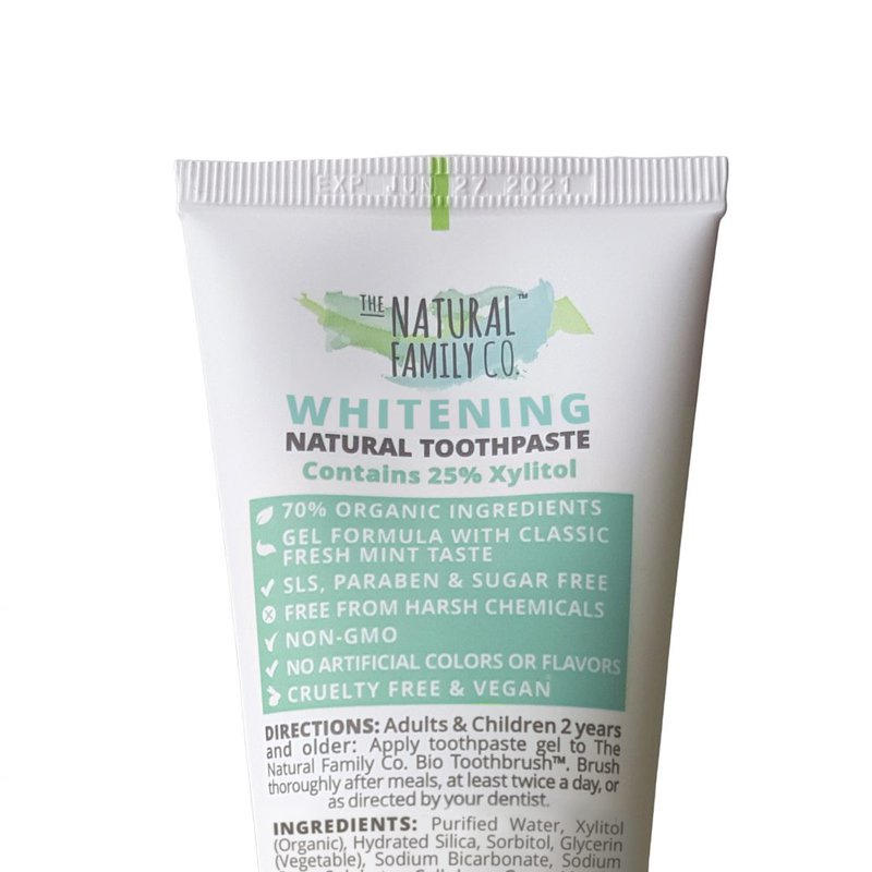 NATURAL FAMILY CO (NFCo) - The Natural Family Co, Naturalna pasta do zębów bez fluoru, Whitening, 110g