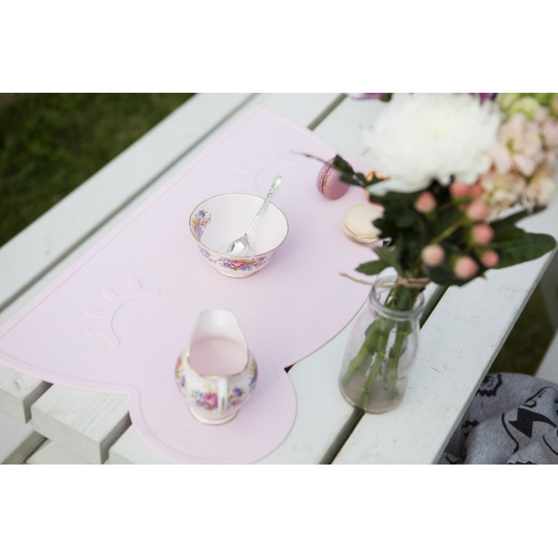 Silikonowa podkładka Miś We Might Be Tiny - Blue Dusk