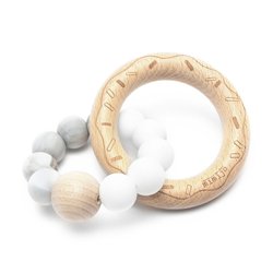 Mimijo - Gryzak donut biało-szary