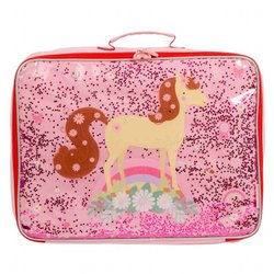 A Little Lovely Company - Lśniąca walizeczka GLITTER Konik