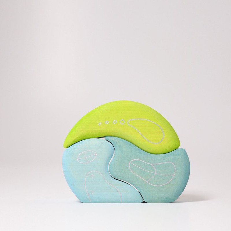 Domek Krasnoludków 1+, błękitny, Grimm's