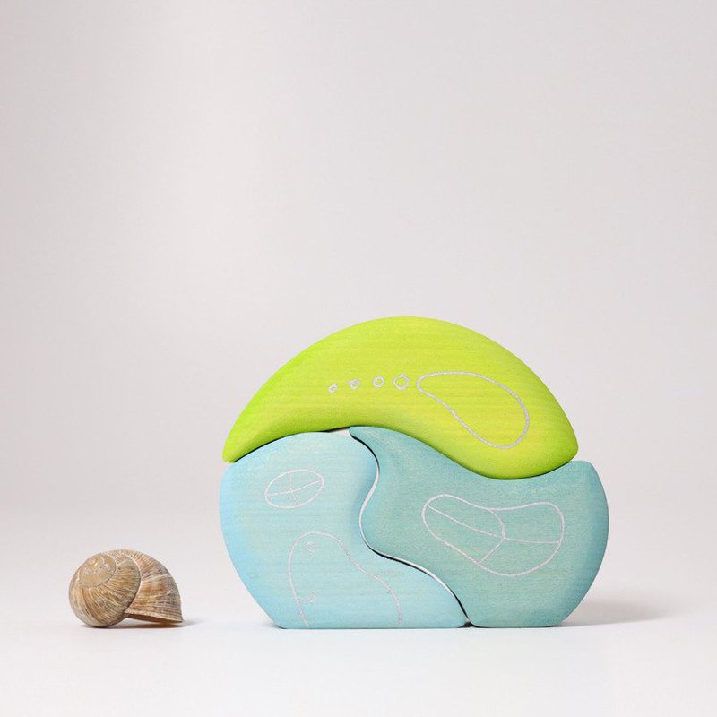 Domek Krasnoludków 1+, błękitny, Grimm's