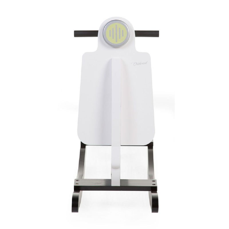 CHILDHOME - Bujak na biegunach skuter Black & White