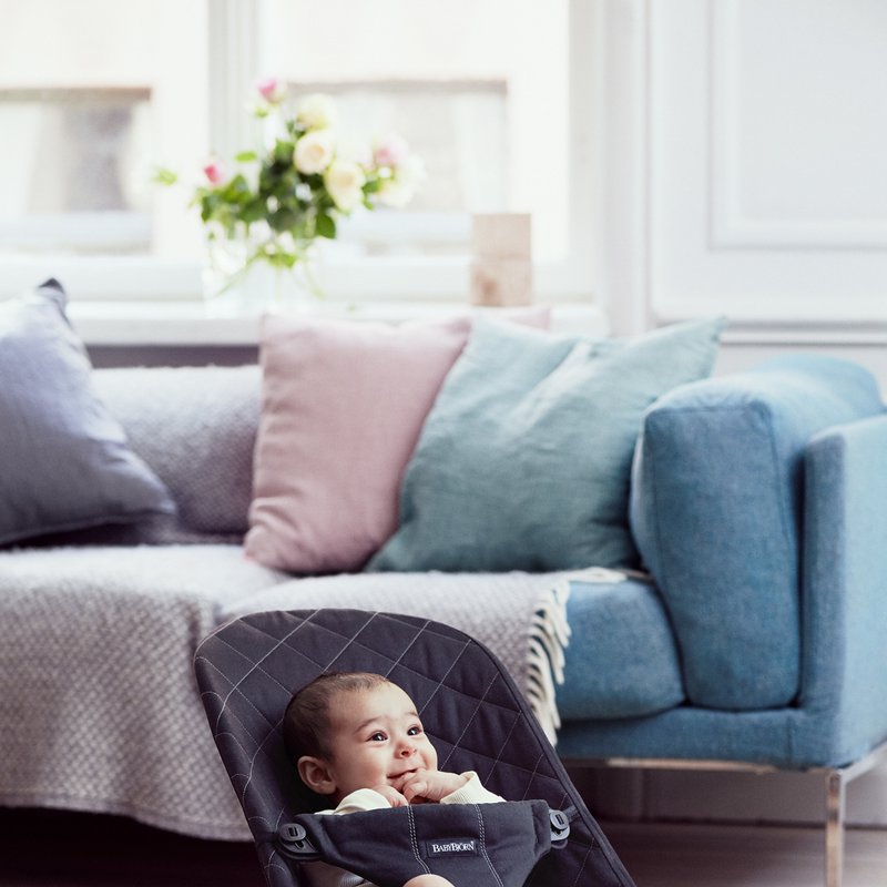 BABYBJORN - leżaczek BLISS COTTON, Czarny