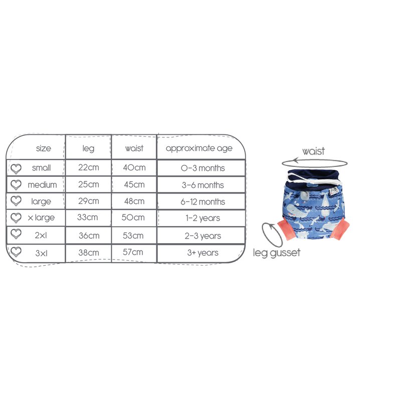Close, Pieluszka do pływania, Whale, M CLOSE