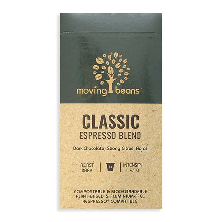 Moving Beans, Kawa w kapsułkach kompostowalnych Classic Espresso Blend, 10 szt. MOVING BEANS