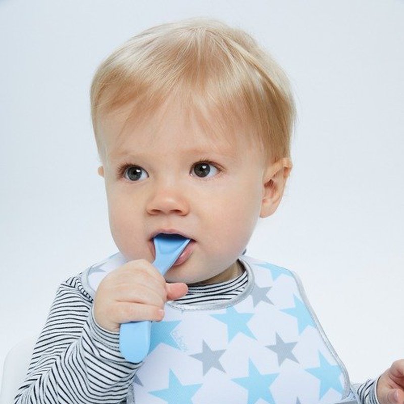 Silikonowe łyżeczki 2 szt., czerwono-niebieskie, b.box