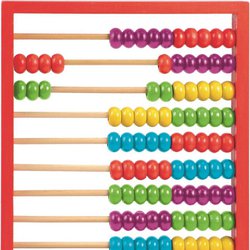 Woody - Drewniane liczydło w czerwonej ramie