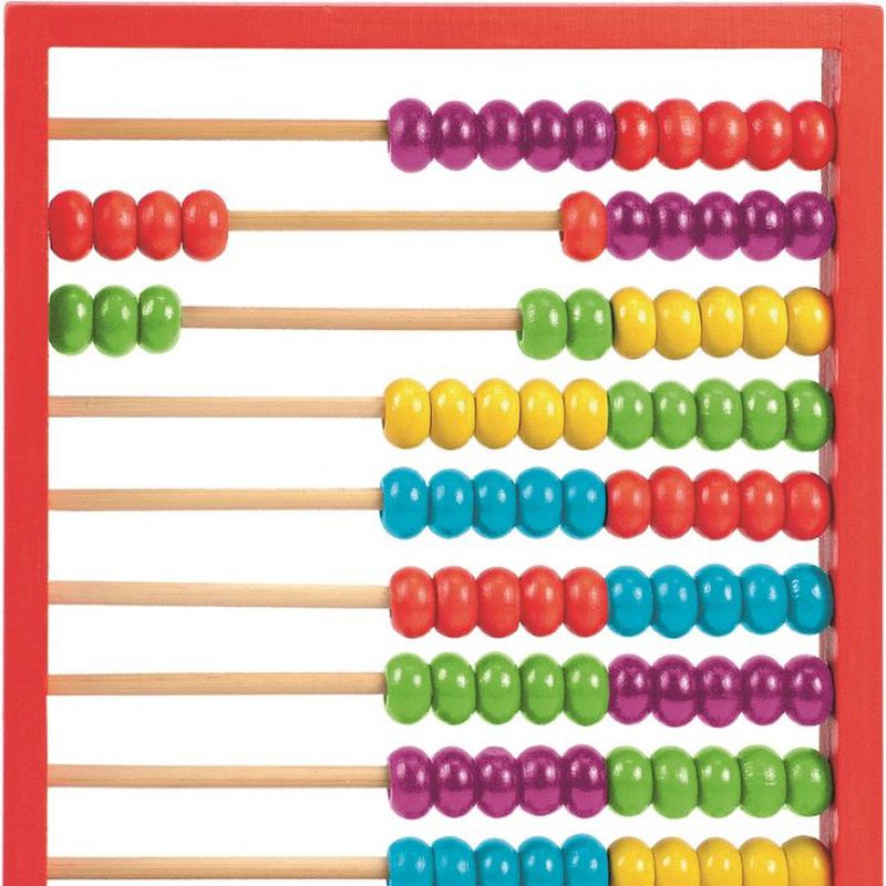 Woody - Drewniane liczydło w czerwonej ramie