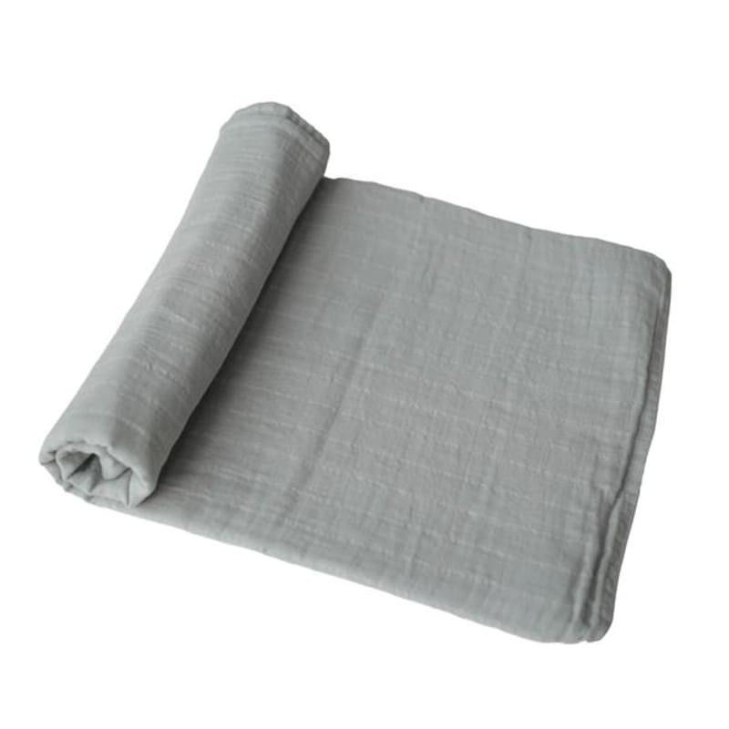 Mushie - otulacz kocyk letni 100% organic cotton Belgian Grey mushie