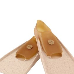 Płetwy do pływania kauczukowe, rozm. 26-29, brzoskwiniowe, HEVEA