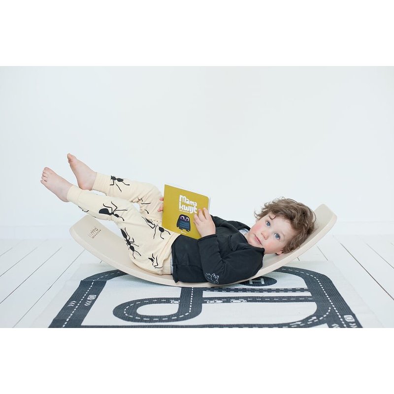 Deska do balansowania Starter Transparent z filcem, Baby Mouse, Wobbel