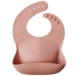 Mushie - śliniak silikonowy Peach Terazzo mushie