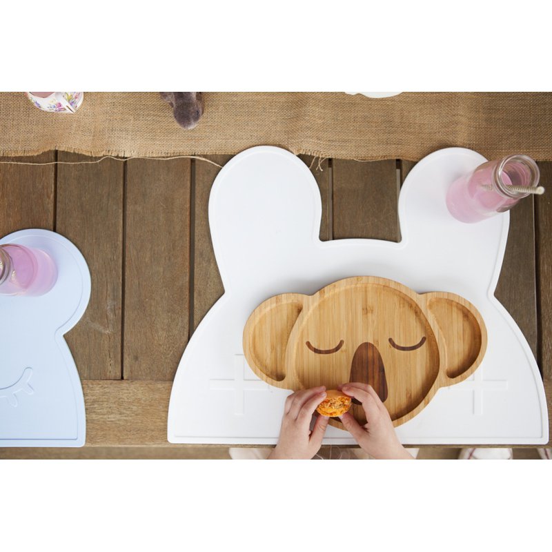 Silikonowa podkładka Króliczek We Might Be Tiny - Powder Pink