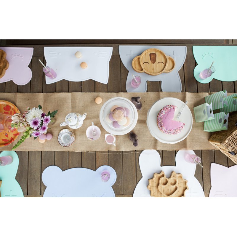 Silikonowa podkładka Króliczek We Might Be Tiny - Powder Pink