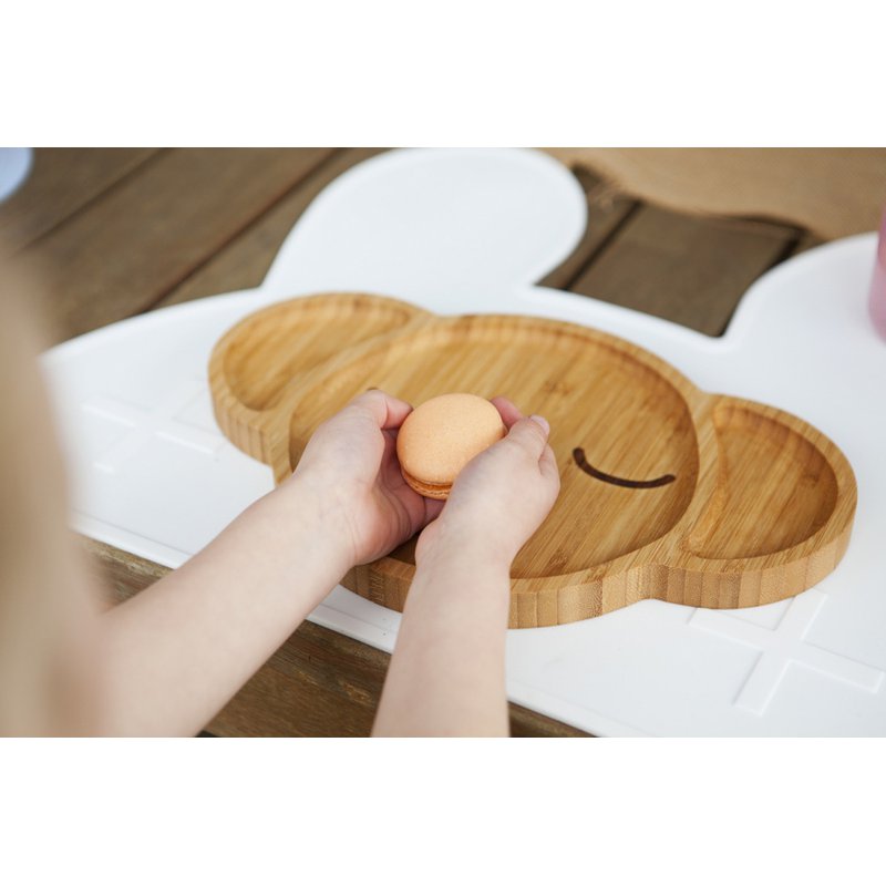 Silikonowa podkładka Króliczek We Might Be Tiny - Powder Pink