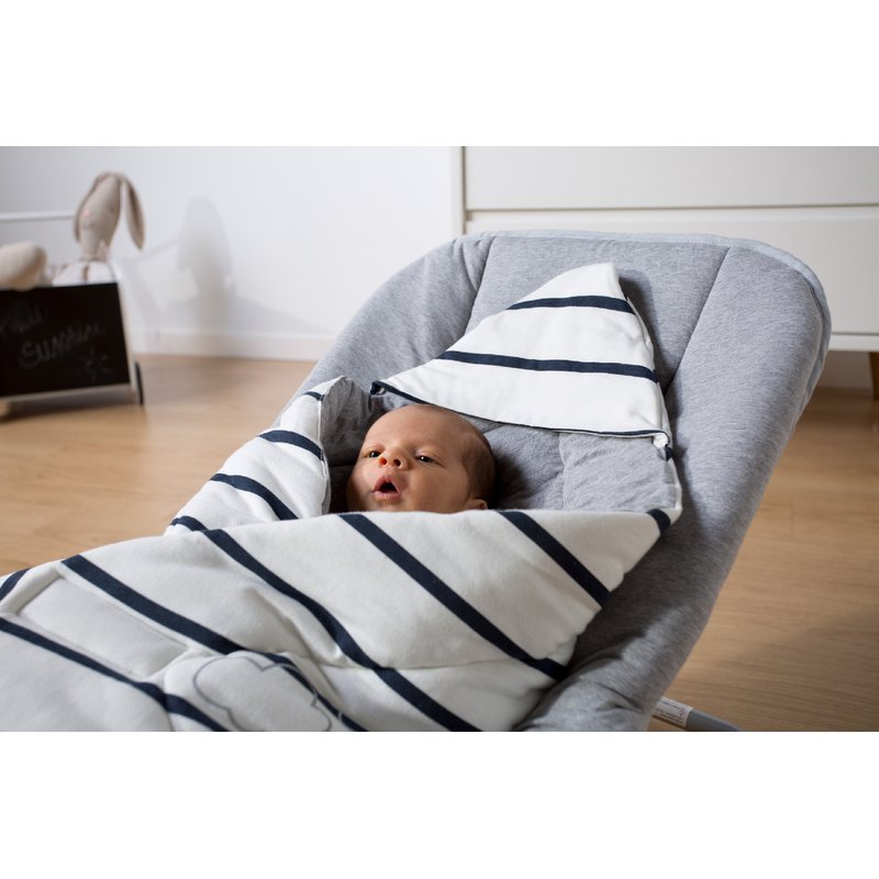 Childhome Kocyk 80 x 100 cm Jersey Marin CHILDHOME