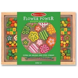 Melissa&Doug® - Zielony zestaw koralików Kwiatuszki