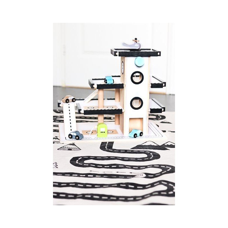 JaBaDaBaDo - Drewniany garaż, wielopoziomowy parking dla aut