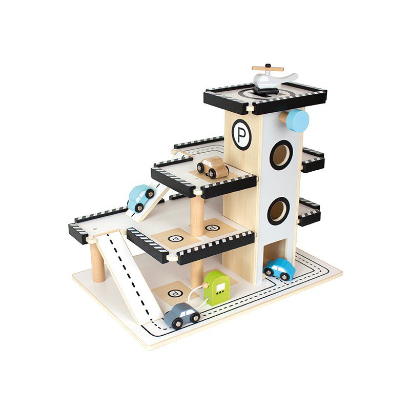 JaBaDaBaDo - Drewniany garaż, wielopoziomowy parking dla aut