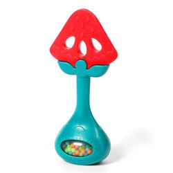 BABYONO - 499/02 Edukacyjny gryzak z grzechotką TASTY WATERMELON