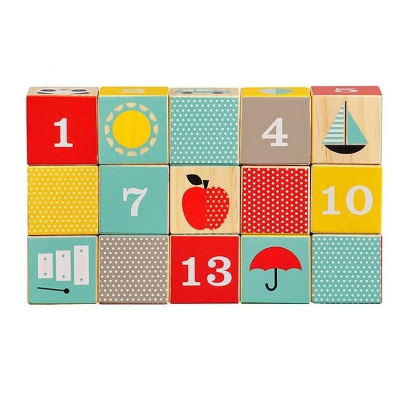 Petit Collage Klocki Drewniane ABC