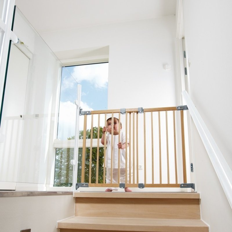 Baby Dan - Bramka ochronna Flexi Fit, buk