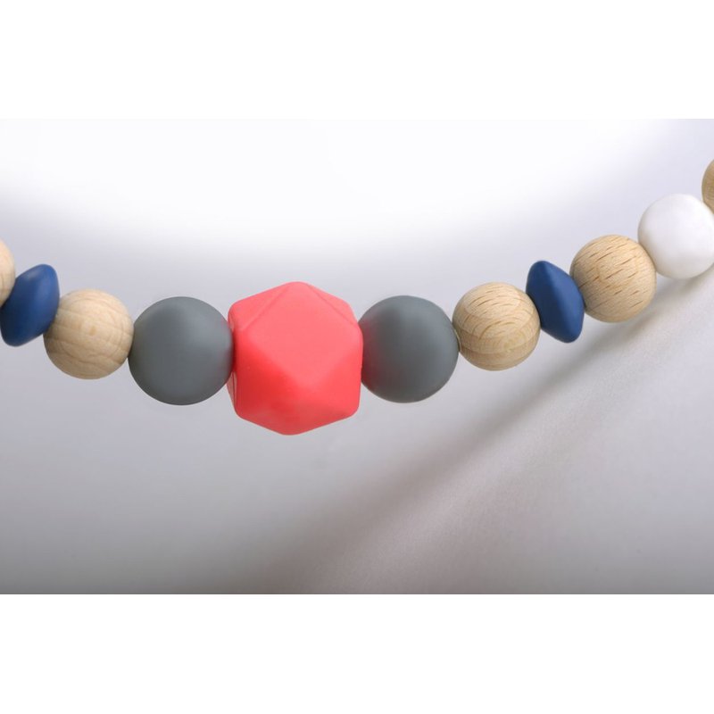 Zawieszka do smoczka, neonowy silikon, Kikadu